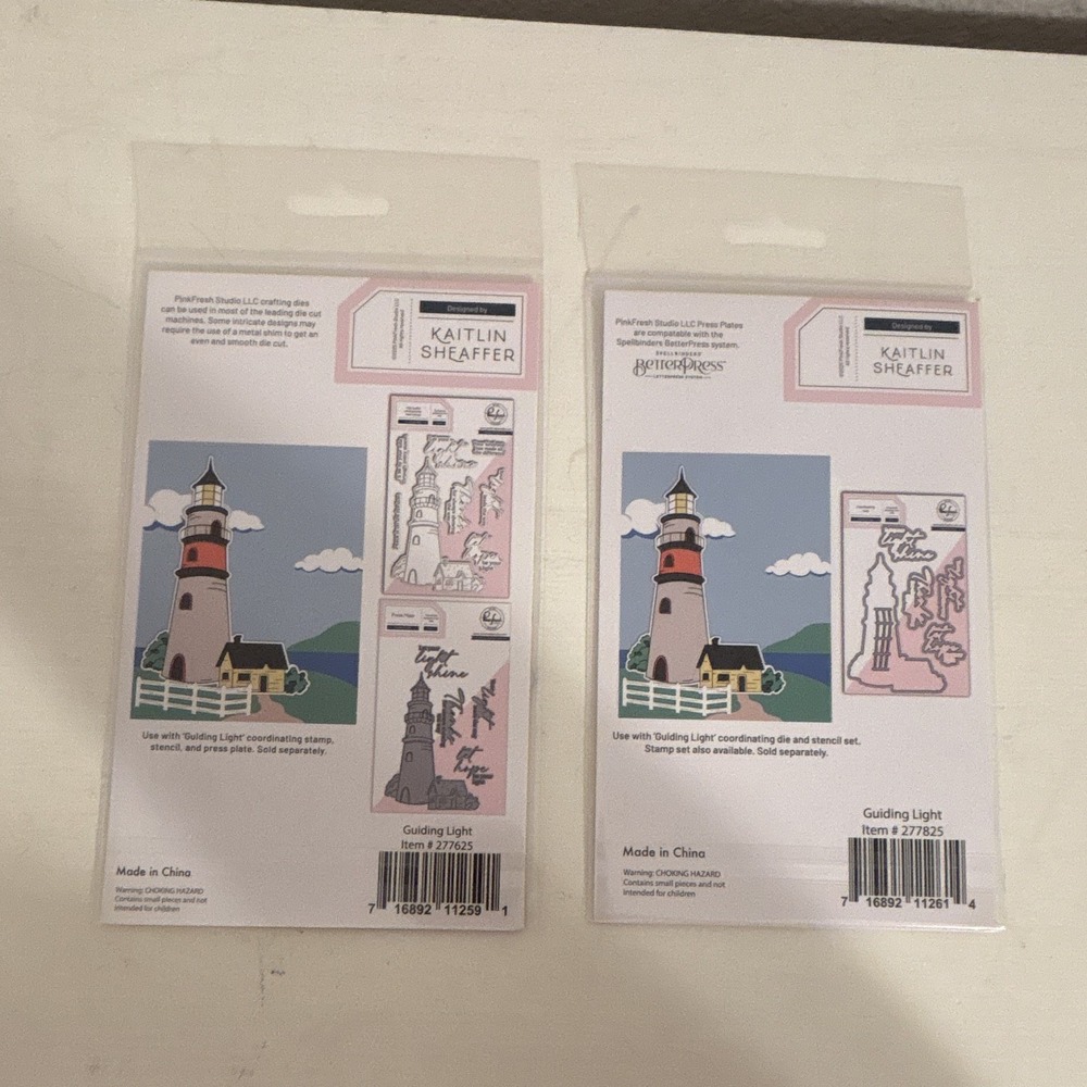 PinkFresh Studio Guiding Light Cutting Dies and Press Plates 277625 277825